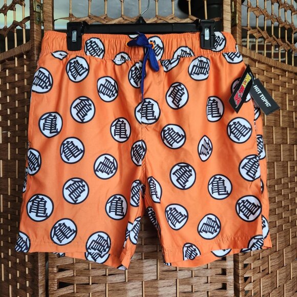 Hot Topic Dragon Ball Z Mens Swim Trunks Shorts - Size 32 - NWT - Picture 1 of 3